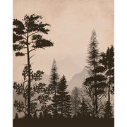 Rustic Forest Silhouette
